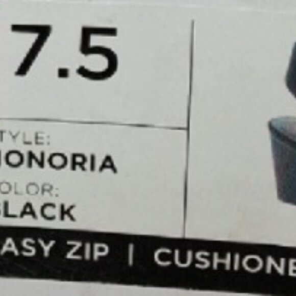 Sonoma Vitalize Honoria Black Zip Booties | OrthoLite Cushioned | Women’s 7.5 - Picture 9 of 9